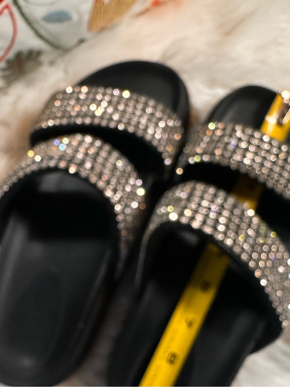 Bongo • Rhinestone Chunky Platform Slides - Picture 5 of 17